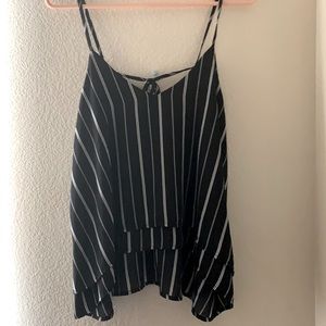 Striped Tank with Tie - Back